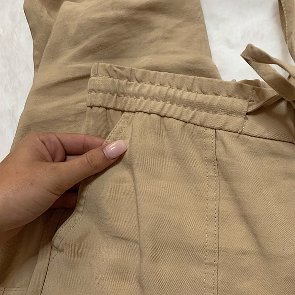 ZARA | Tan cargo joggers size M - Picture 4 of 8